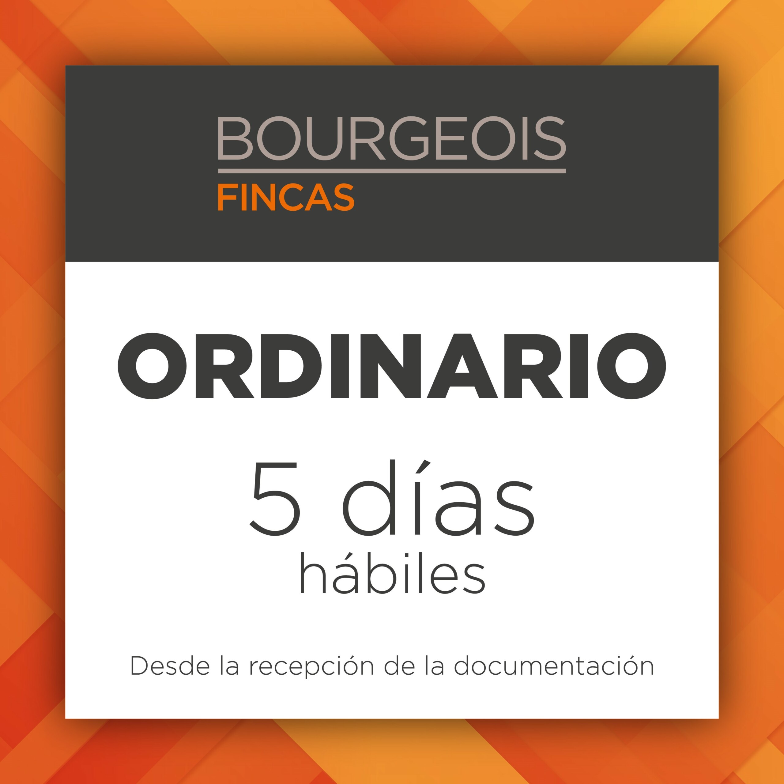 Trámite documentación ordinario