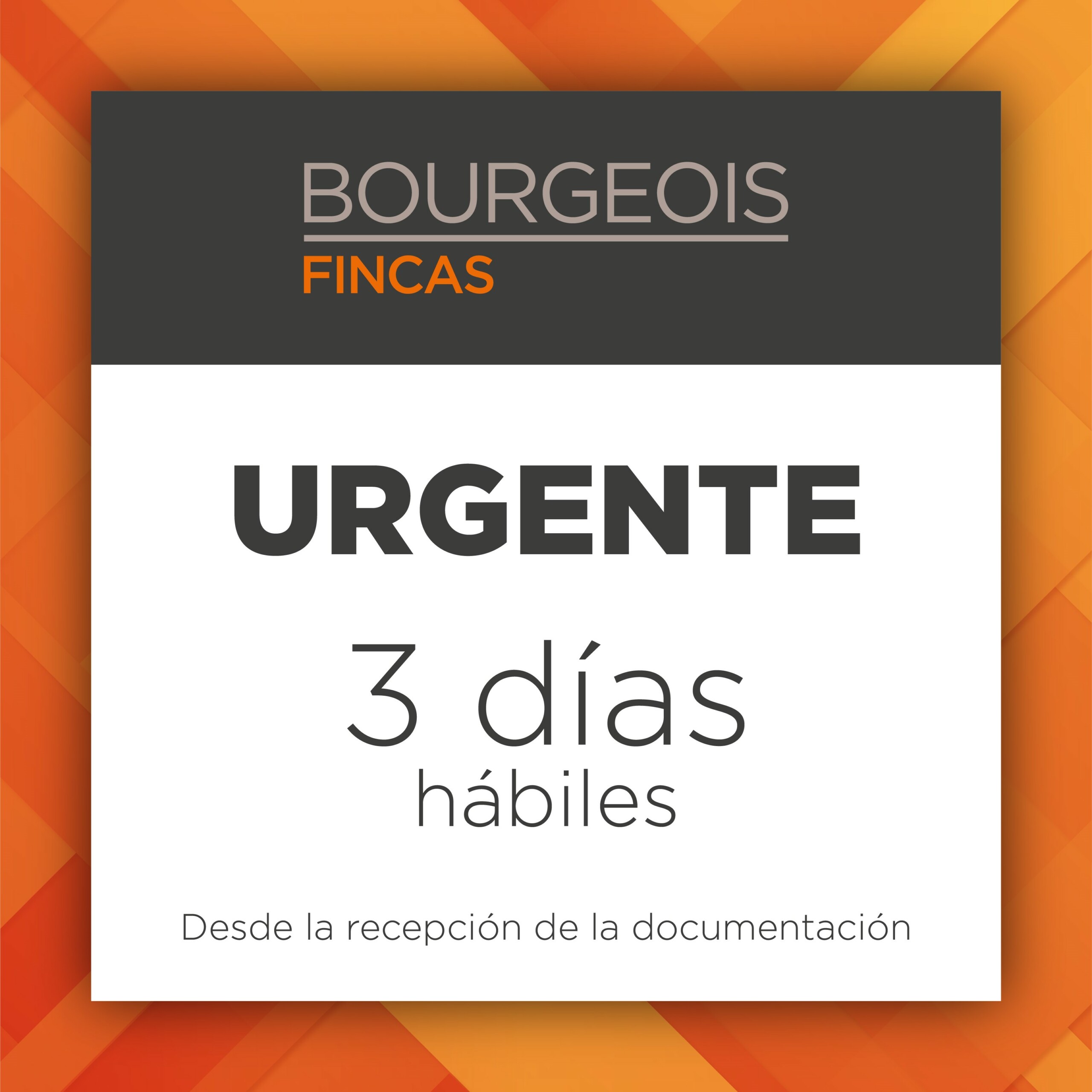 Trámite documentación urgente